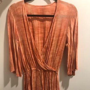 Blue Life • Orange Romper • Size OS